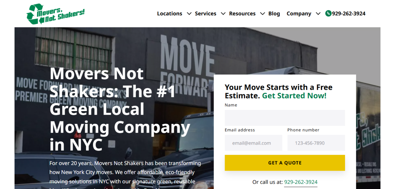 Movers Not Shakers SEO Case Study