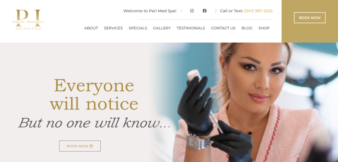 Pari Med Spa Web Development Case Study