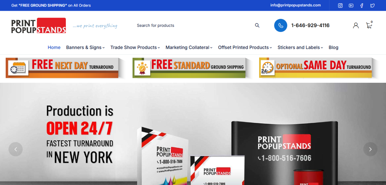 Print Popup Stands SEO Case Study